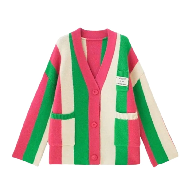 damski-sweter-w-paski-eu-m-guziki-luzny-serek-linia-regular