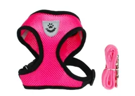 lekkie-oddychajace-szelki-smycz-dla-malego-psa-kota-rozowa-rozmiar-s