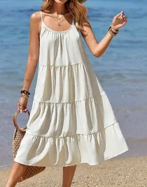 bezowa-klasyczna-sukienka-midi-zwiewna-luzna-ramiaczka-emery-rose-s