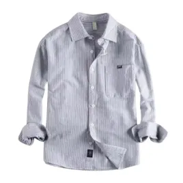 meska-bawelniana-koszula-casual-w-paski-l