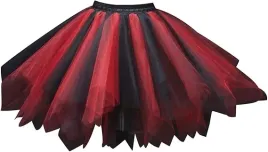 spodniczka-tiulowa-tutu-damska-czarno-czerwona-rozkloszowana-baletowa-m