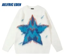 aelfric-eden-zakardowy-sweter-z-domieszka-welny-cieply-casual-gwiazda-s