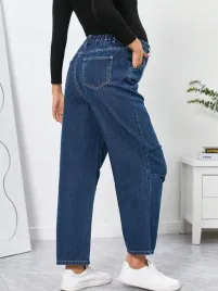 spodnie-ciazowe-granatowe-bawelniane-jeansy-klasyczne-proste-shein-l