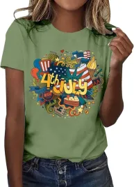 t-shirt-koszulka-damska-4-lipiec-krotki-rekaw-nadruk-oliwkowa-rozmiar-xl