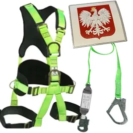 szelki-asekuracyjne-tasma-z-amrortyzatorem-hak-rusztowan-godlo-polsk