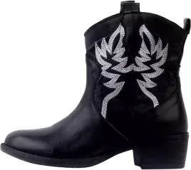 buty-damskie-botki-kowbojki-czarne-ekoskora-haft-za-kostke-rozmiar-385