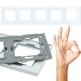 ramka-pieciokrotna-avtelectro-bialy