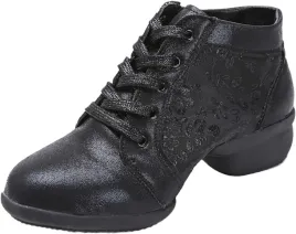 czarne-buty-taneczne-z-polyskiem-sznurowane-antyposlizgowe-koronka-r-40