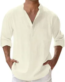 koszula-bluzka-meska-henley-z-podwijanymi-rekawami-stojka-jasny-zolty-3xl