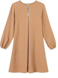 bluzka-bezowa-koszulka-z-dlugim-rekawem-muzulmanska-tunika-rozmiar-m