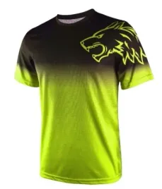 koszulka-meska-sportowa-silownia-krotki-rekaw-wilk-czarny-zielony-ombre-l