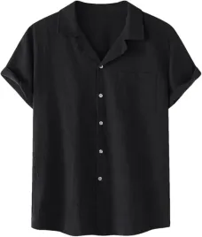 koszula-meska-krotki-rekaw-biale-guziki-kieszonka-czarna-na-plaze-zwiewna-s