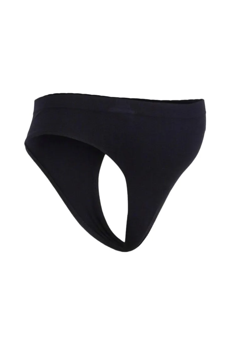 stringi-3pak-czarne-bezszwowe-boohoo-38-marka-boohoo