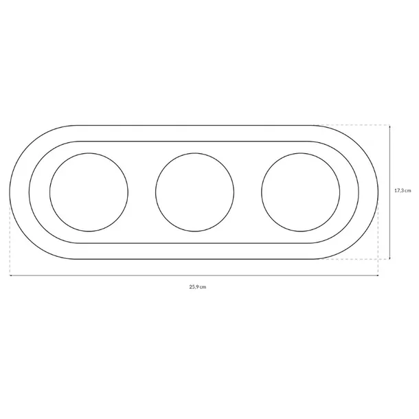 ramka-potrojna-dpm-bialy-waga-z-opakowaniem-0-14-kg