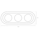 ramka-potrojna-dpm-bialy-waga-z-opakowaniem-0-14-kg