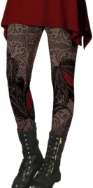 legginsy-damskie-brazowe-joga-fitness-vintage-obcisle-elastyczne-rozmiar-l