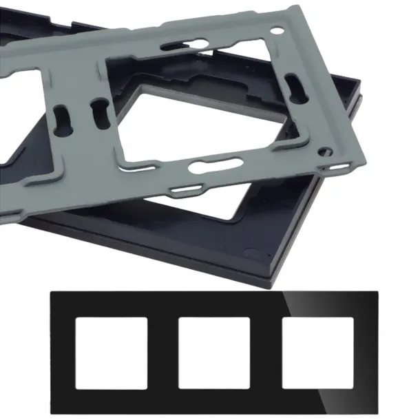 ramka-potrojna-avtelectro-czarny-kod-producenta-twg-r-003b