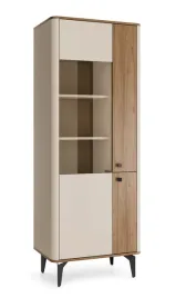 witryna-stojaca-wysoka-slupek-przeszkolona-kaszmir-orzech-aurena-au2