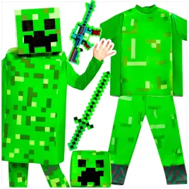 stroj-minecraft-przebranie-dla-chlopca-creeper-maska-kostium-miecz-karabin