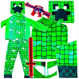 stroj-minecraft-przebranie-creeper-komplet-maska-kostium-miecz-karabin