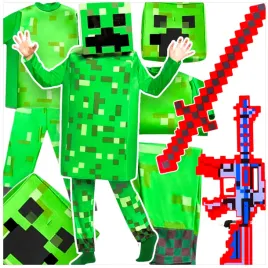 stroj-minecraft-przebranie-dla-chlopca-creeper-komplet-maska-kostium-miecz