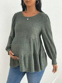 zielona-dzianinowa-bluzka-ciazowa-z-dlugim-rekawem-shein-50