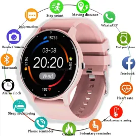 smartwatch-rozowy-zegarek-damski-powiadomienia-sport-prezent