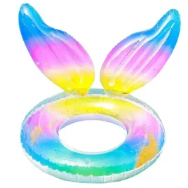 dmuchane-kolo-do-plywania-teczowe-z-brokatem-rybi-ogon-syrenka-pletwa-100cm