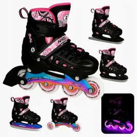 rolki-swiecace-led-nils-extreme-nh10905-4w1-rozowe-35-38-regulowane-4w1