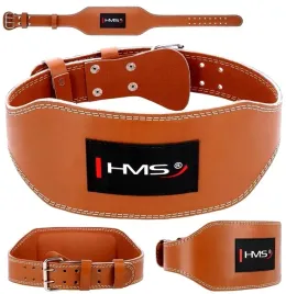 pas-kulturystyczny-skorzany-pas-do-cwiczen-985-cm-rozmiar-m-brazowy-hms