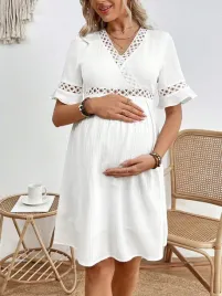 shein-sukienka-ciazowa-przed-kolano-krotki-rekaw-bialy-rozmiar-38