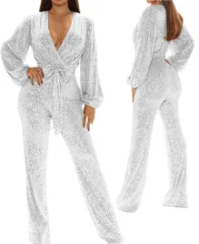 elegancki-kombinezon-bialy-dlugi-rekaw-cekinowy-srebrny-modny-wiazanie-r-s