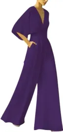 elegancki-kombinezon-damski-dlugie-nogawki-krotki-rekaw-fioletowy-rozmiar-s