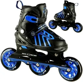 nils-dla-dziecka-regulowane-niebiesko-czarne-lyzworolki-rozmiar-29-33