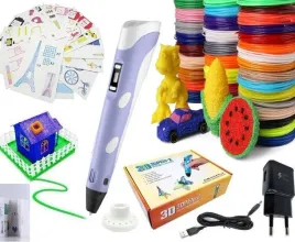 dlugopis-3d-pen-zestaw-niebieski-regulowana-temperatura-filament-1mx3-szt