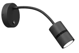 ewilight-kinkiet-z-wlacznikiem-regulowane-ramie-tube-flex-gu10-czarny