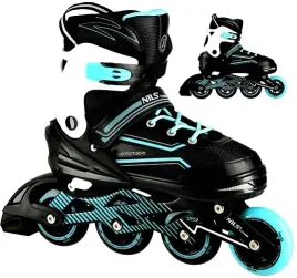 lyzworolki-rolki-turkusowe-do-nauki-jazdy-35-38-dzieciece-dla-dziewczynki