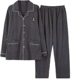 pizama-meska-szara-w-linie-dlugi-rekaw-spodnie-kolnierzyk-rozmiar-s