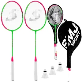 paletki-do-badmintona-rakietki-zestaw-3-lotki-pokrowiec-gra-plazowa-letnia