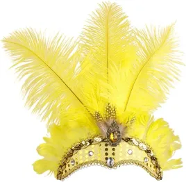 brazylijska-opaska-na-glowe-z-zoltymi-piorami-karnawal-samba