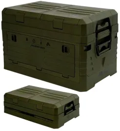 pojemnik-skrzynia-skladana-50-l-zielona-kempingowa-z-pokrywa-transportowa