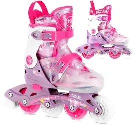 lyzworolki-rolki-regulowane-dla-dzieci-rozmiar-27-30-2w1-rozowe-abec-7-pu