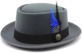 kapelusz-meski-oktoberfest-szary-z-piorkami-na-impreze-przebranie