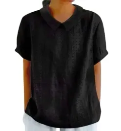 bluzka-damska-krotki-rekaw-kolnierzyk-azurowa-szara-elegancka-2xl