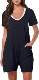 kombinezon-damski-granatowy-krotkie-spodenki-miekki-rozmiar-l