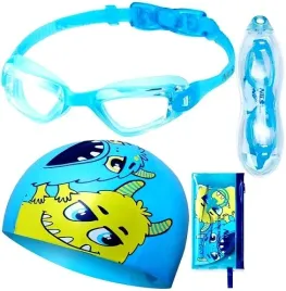 czepek-plywacki-dla-dzieci-silikon-nils-camp-niebieski