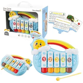 kolorowe-pianinko-pieciotonowe-dla-najmlodszych-sloneczko