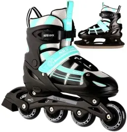 lyzworolki-regulowane-2w1-lyzwy-dzieciece-niebieskie-zielone-s-31-34-abec7