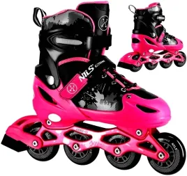 lyzworolki-nils-extreme-roxy-czarne-regulowane-rozm-s-31-34-na-trening