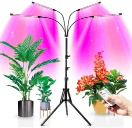 lampa-led-do-wzrostu-roslin-4-glowice-timer-pilot-usb-led-grow-4-8-12h